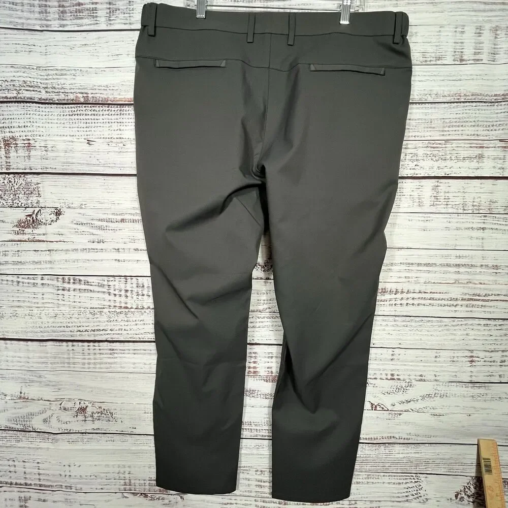 Jack Archer Pants Jetsetter Mens 40x30 Gray Slim Fit Performance Golf Chino